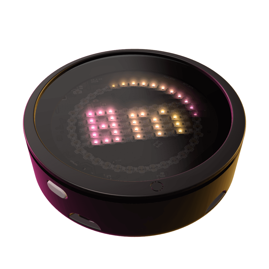 aura vibe, the light ring pointing the way and the display showing 8 m to your friend